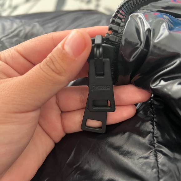 Herno Gloss black puffer jacket 40 size S - Picture 7 of 10